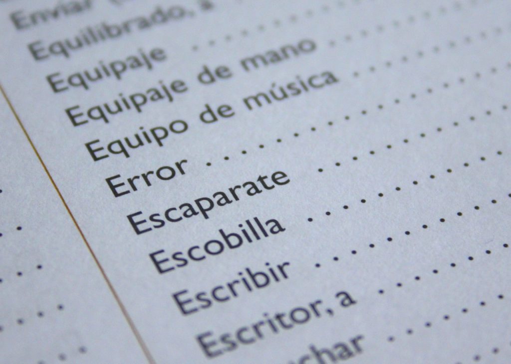 Palabras en español. Foto: Lucia Grzeskiewicz | Pixabay